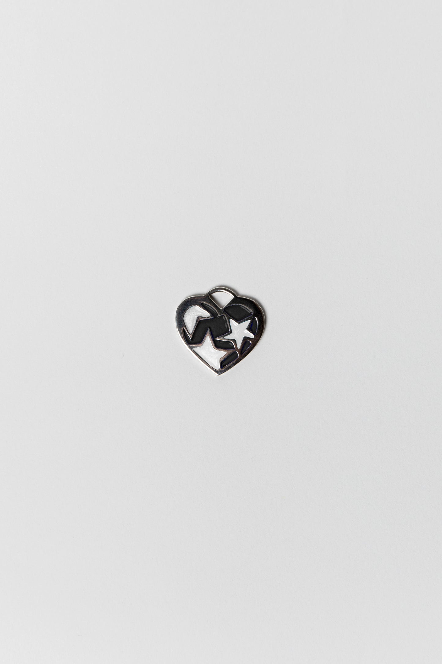 Colgante Panda de plata esmaltado para mascotas